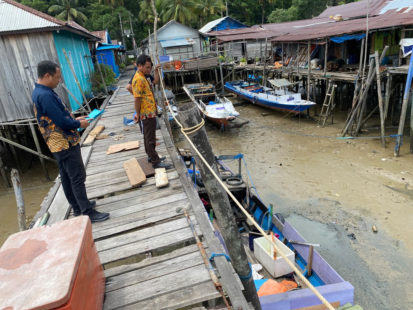 Peninjauan Lapangan Pengurusan SKHMK Di RT. 01 Kelurahan Juata Laut